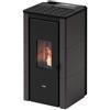 Cadel Stufa pellet 7kW CRISTAL 7 UP T2 Antracite 5 stelle Classe A+ 7025041