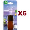 Air Wick 6 AIR WICK LAVANDA AMPOLLA RICARICA DIFFUSORE FRAGRANZE CON OLI ESSENZIALI 20ML