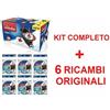 VILEDA TURBO SMART MOCIO CON SECCHIO A PEDALE KIT COMPLETO + 6 RICAMBI ORIGINALI