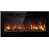 Divina Fire Camino elettrico caminetto da parete a incasso CHICAGO L101,6 x P14 x H54,6