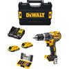 DeWalt Trapano a Percussione DeWALT DCD796D2T (2 x 2,0 Ah + DCB107 + TSTAK II) + Set di
