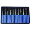 MIRSTORE SERIE 10 FRESE AL CARBURO DI TUNGSTENO 2,35x4mm xTRAPANO DREMEL E SMERIGLIATRICE