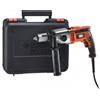 Black & Decker trapano a percussione elettrico 910W reversibile valigetta KR911K
