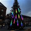 LUCI NATALE LED ESTERNO MULTICOLOR EFFETTO PIOGGIA STELLA CADENTE METEORITE RGB