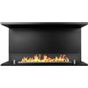 Divina Fire Camino a bioetanolo da incasso Trifacciale biocamino a 3 lati aperti 90x45 TR...