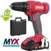 Yamato Trapano Avvitatore Yamato Myx Cd 20 Lb Con Batteria 2,0 Ah 20 V E Valigetta