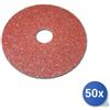 Maurer 50x Disco Abrasivo Flessibile Maurer Per Ferro Mm 115 Al Corindone Grana 16
