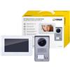 Vimar K40910 Kit Videocitofono Monofamiliare da Parete, Grigio la Targa e Bianco