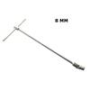 Chiave a T Snodabile Chiave a T Con Snodo Snodabile Acciaio Misura 8 MM Con Manico Scorrevole Lavoro