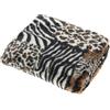 Mayssa Coperta maculata in Pile Animalier Zebrato Tigrato Leopardato Plaid 130x160 cm