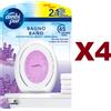 Ambipur 4 AMBIPUR BAGNO LAVANDA PROFUMATORE per Ambienti ELIMINA ODORI AMBI PUR casa