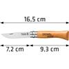 Opinel COLTELLO OPINEL COLTELLINO LAMA ACCIAIO AL CARBONIO MANICO LEGNO DI FAGGIO