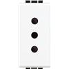 BTICINO N4113 PRESA 2P+T 250V AC 10 A LIVING LIGHT BIANCO ORIGINALE ALVEOL PROTE