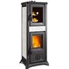 Nordica Extraflame Stufa a Legna in Ghisa 7 kW 206 m3 Maiolica Bianco Gemma Forn