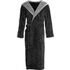 CelinaTex, Accappatoio/Vestaglia per Adulti, con Cappuccio, in Pile Morbido e Confortevole, MOD. Texas, Nero, XXXL