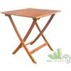 TAVOLO RICHIUDIBILE PIEGHEVOLE LEGNO ACACIA 70X70XH74 CM GIARDINO CAMPEGGIO