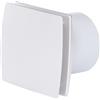 PintoEcommerce ASPIRATORE ELICOIDALE ELETTRICO DECOR Ø100 MM 100 M3/H 19W BIANCO BAGNO