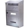 PintoEcommerce ALUBOX CASSETTA POSTALE ART. FT/V GRIGIO GHISA ALLUMINIO ARREDO ESTERNO