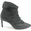 Miss Unique 1869-A-1 stivaletto pelle nero cerniera tacco T 8 cm