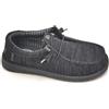 Hey Dude Wally stretch sox 41898 scarpa allacciata tessuto nero fondo gomma C