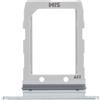 Compatibile per Samsung CARRELLO SIM SD CARD READER SAMSUNG F900 GALAXY FOLD BIANCO ARGENTO