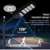 FARO LAMPIONE STRADALE LED 200W PANNELLO SOLARE Fotovoltaico FARO Esterno Giardino