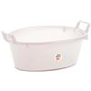 PintoEcommerce BACINELLA BAGNO OVALE 12 L BIANCA CON MANICI 45 CM