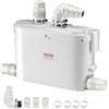 VEVOR Pompa Maceratrice per WC Fognario, 500 W, Portata 110 LPM, Prevalenza 8 m, con 4 Ingressi per l'Acqua, Macchina per Smaltimento delle Acque Reflue per Cucina, Seminterrato, Doccia