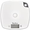 Moulinex BN1000 Optiss Bilancia da Cucina Elettronica Schermo LCD Funzione Liquid Bianco
