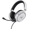 Trust GXT 498 Forta Auricolare Cablato A Padiglione Giocare Nero, Bianco