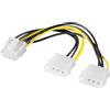 Ewent CAVO ALIMENTAZIONE PCI-EXPRESS DA 2 MOLEX A PCI-EXPRESS 8PIN