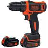 Black+Decker TRAPANO AVVITATORE A BATTERIA COMPATTO BLACK+DECKER "BDCDD12KB-QW" 2 BATTERIE...