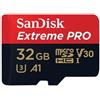 SanDisk Extreme Pro 32 GB MicroSDHC UHS-I Classe 10 (EXTREME MICROSDHC 32GB - CA