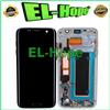 PER SAMSUNG DISPLAY OLED FRAME PER SAMSUNG GALAXY S7 EDGE SM-G935 TOUCH SCREEN VETRO NERO