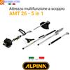 Alpina Motosega a Scoppio Telescopica Attrezzo Multifunzione Utensili 5 in 1 ALPINA 25c