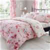 Birdie Blossom Set Di Biancheria Da Letto Di Lusso Con Fiori Di Uccellino, Morbi