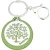 PuntoCasaStore® Portachiavi moschettone albero della vita stilizzato verde BAG-2000/02VE-1