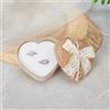 Scatola portaoggetti con fiocco in pizzo, portagioie a forma di cuore, stile
