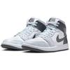 Jordan BQ6472-113 Nike Air Jordan 1 Mid White Smoke Grey (donna)