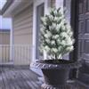 Albero artificiale verde, albero finto, pianta finta per fattoria, vialetto,
