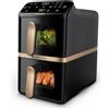 Philips Friggitrice ad Aria con Finestra Twin Basket 9L 2750W Philips NA462/70 S3000
