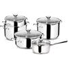 Lagostina Batteria pentole Inox 9 pz SMART Cromo lucido 01071660009