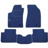 PROPOSTEONLINE Set Tappetini realizzato per DR 3 EVO da anno 2018 in poi in Moquette tessuto di velluto Made in Italy Colore AZZURRO con Logo