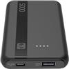 Cellular Line Cellularline - Power Bank 5000 - Capacità: 5000mAh - Input: 1xUSB-C 10.5W - 12W