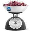 Salter Timeless Bilancia da cucina meccanica 5 kg, senza batterie | Ciotola 2 L lavabile in lavastoviglie, quadrante facile da leggere, numeri grandi, nera, retrò, per ingredienti secchi/umidi