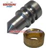 BERTOLINI PUMP OTTURATORE REGOLAZIONE PRESSIONE+BOCCOLA SEDE POMPA BERTOLINI 20SR/TRIAL 1° TIPO