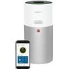 Hoover HHP50CA H-Purifier 500 Purificatore d'Aria con Filtro HEPA e Filtro ai Carboni Attivi per Allergeni e Pollini, Diffusore di Aromi con Azione Igienizzante, Smart, 110 mq, Bianco e Argento