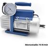 VALUE Pompa vuoto monostadio 70 Lt/min elettrovalvola e vacuometro - VPME70