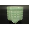 Markenlos Bruciatore di incenso Kōro a tre gambe Celadon 7,1 cm ceramica giapponese ver...