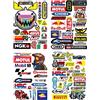 4 Immagini Adesivi per Moto, Impermeabili, Da Corsa, Divertenti Adesivi per MTB,